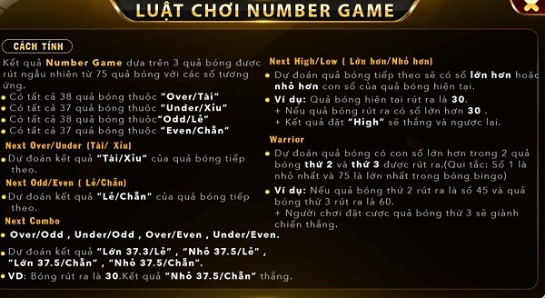 Giới thiệu về Number Game tại Go88