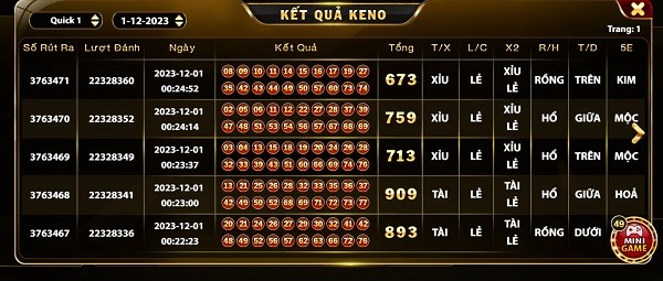 Hướng dẫn chơi Keno tại Go88