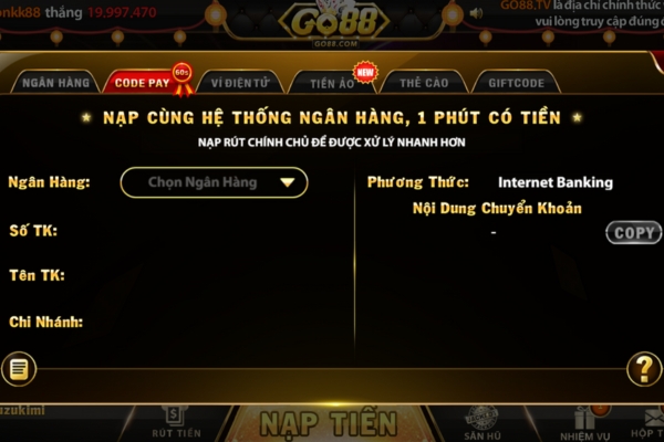 Hướng dẫn cách chơi kho báu tứ linh tại Go88