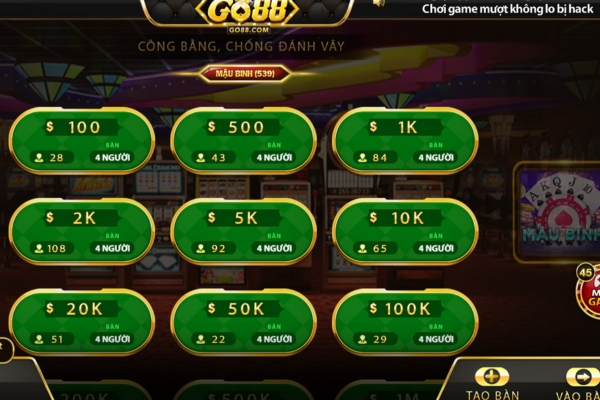 Kinh Nghiệm Chơi Game Bài Mậu Binh Tại Go88